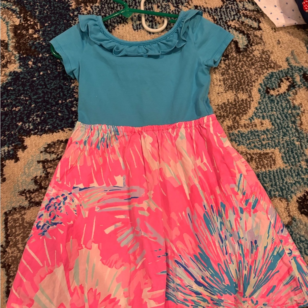 Lilly Pulitzer Blue and Pink Kids Dress
